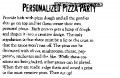 Icon of Personalized Pizza Party